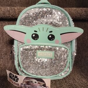 Star Wars Silver and Mint Sequin Backpack